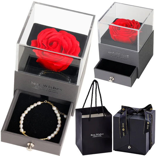 Eternal Rose Jewelry Gift Box – Elegant Bracelet