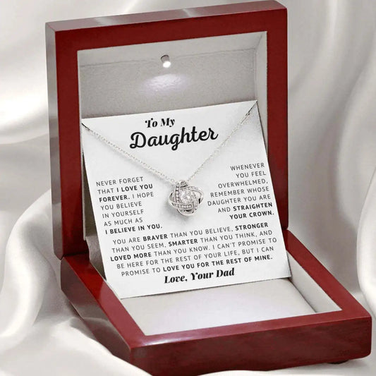 To My Daughter - Heartfelt Necklace Gift from Dad